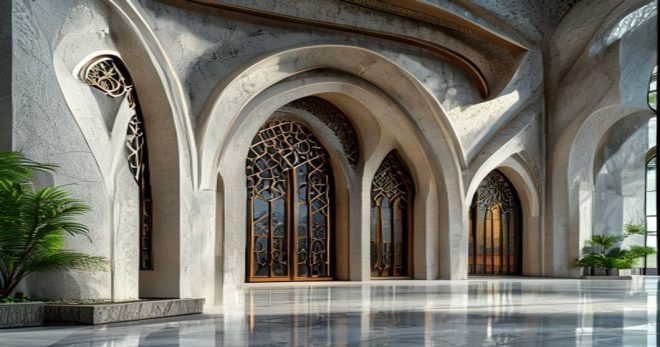 Inspirasi kaligrafi dinding masjid Artistik Bikin Interior Lebih Indah